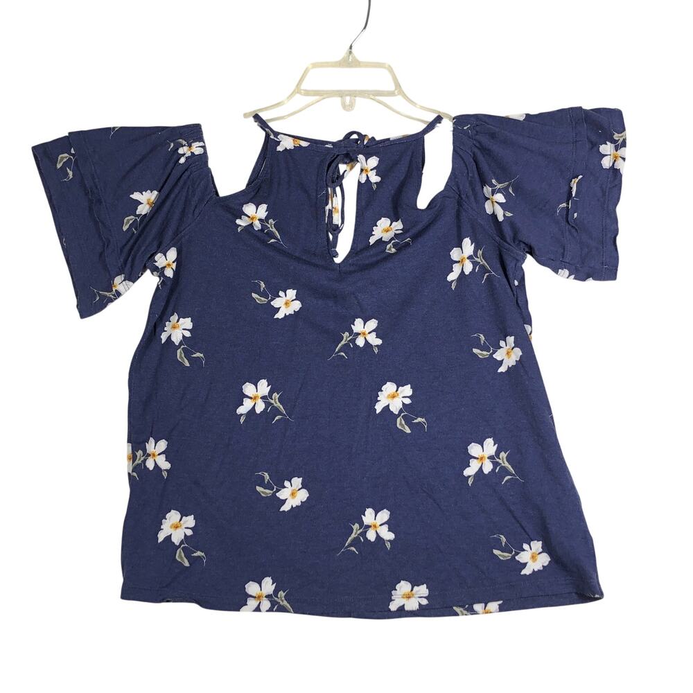 American Eagle Outfitters Women's Soft & Sexy Blouse Small Top Floral Crepe